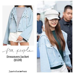 NWT Free People Dreamers Hooded Cropped Jacket